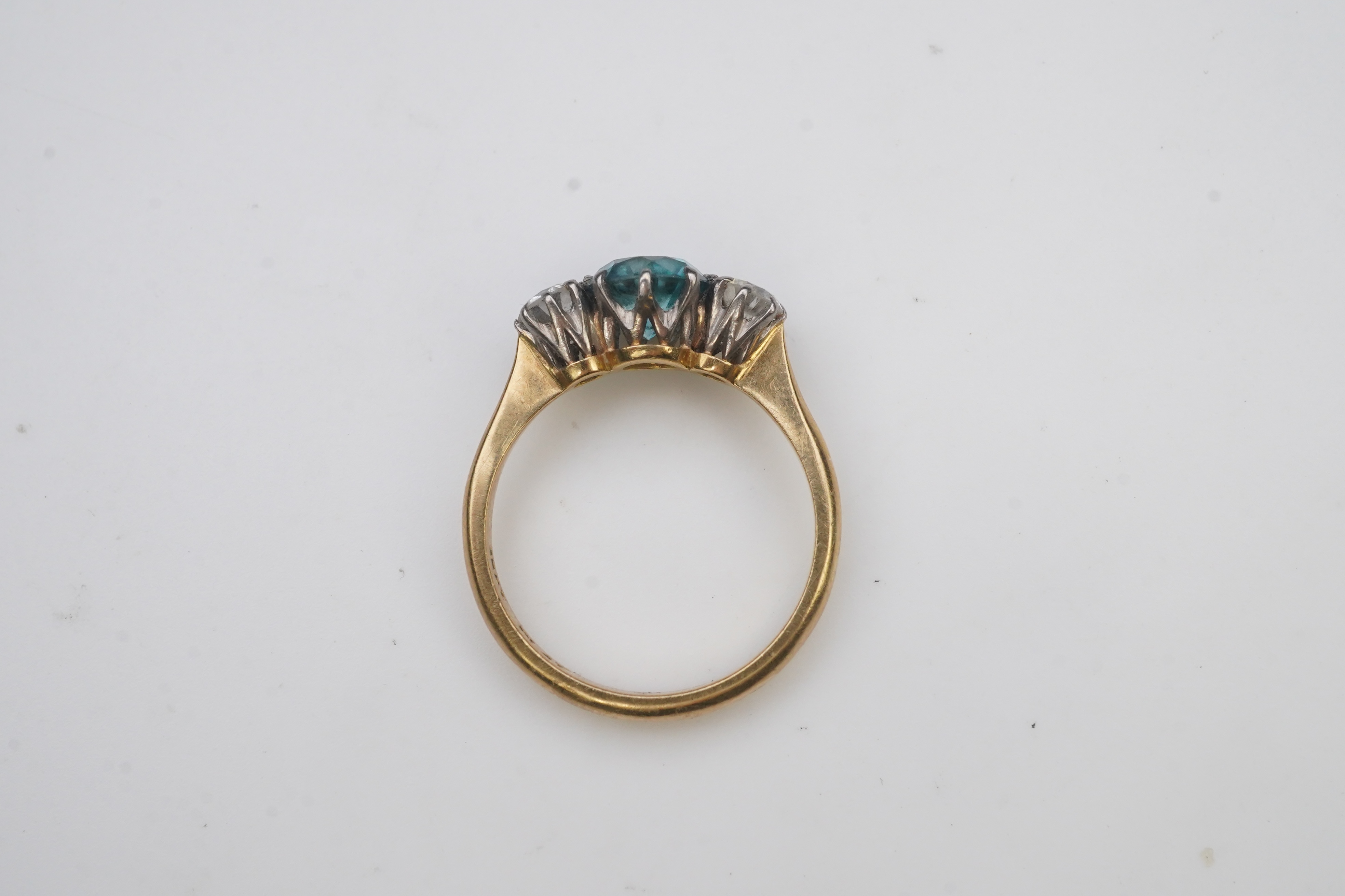 A zircon and diamond ring